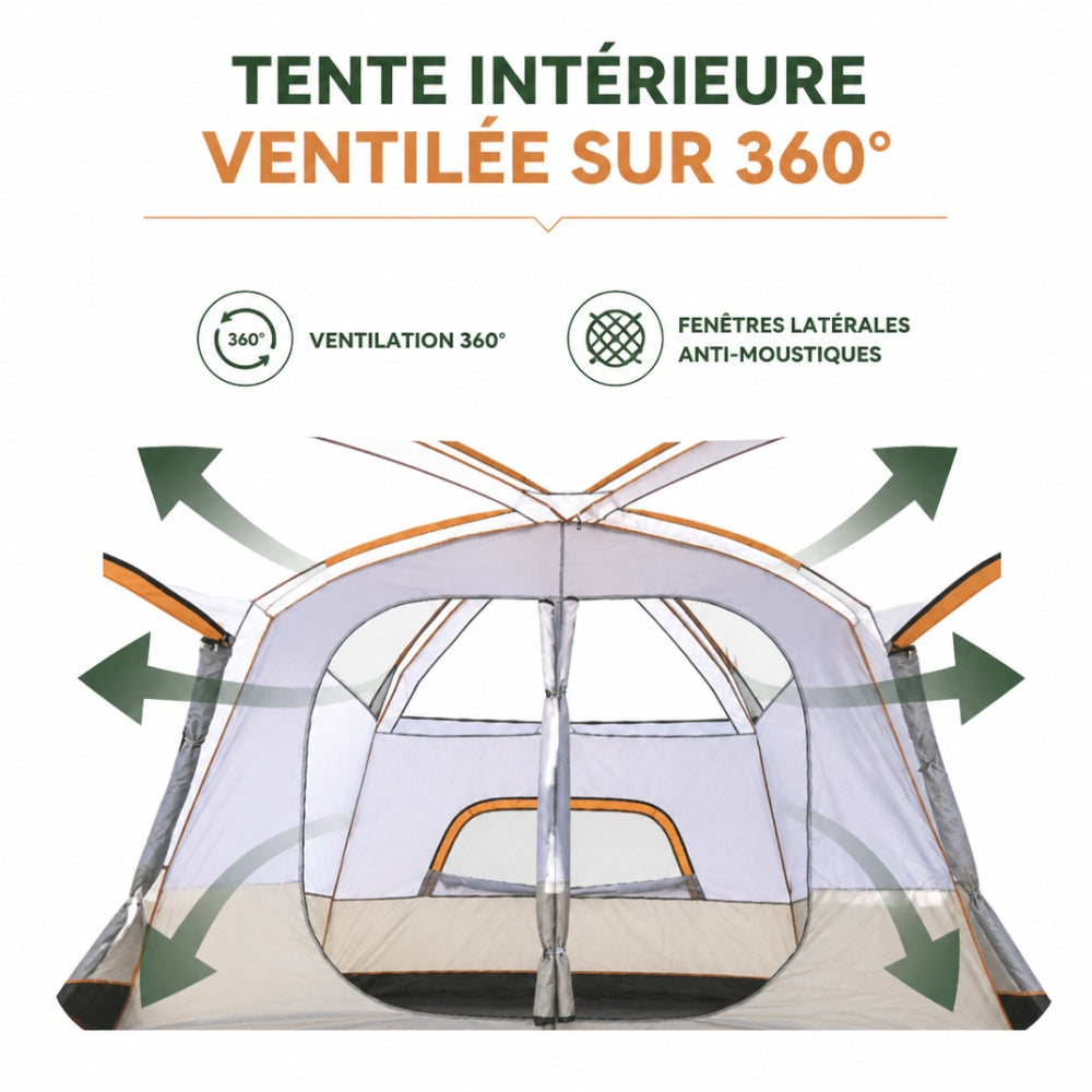 Tente camping familiale | "La Villa Nomade"