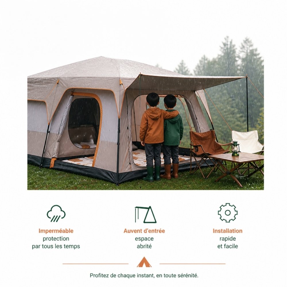 Tente camping familiale | "La Villa Nomade"
