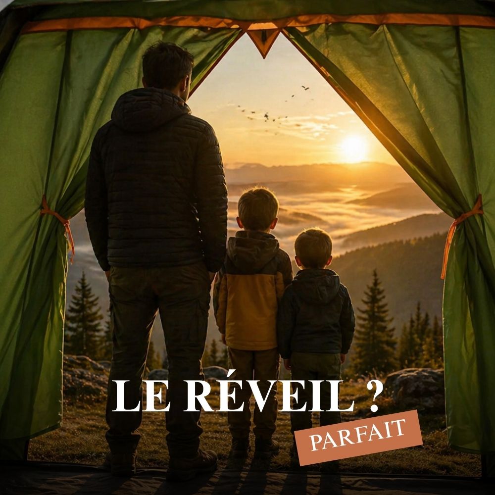 Tente de camping gonflable familiale 3 à 4 places