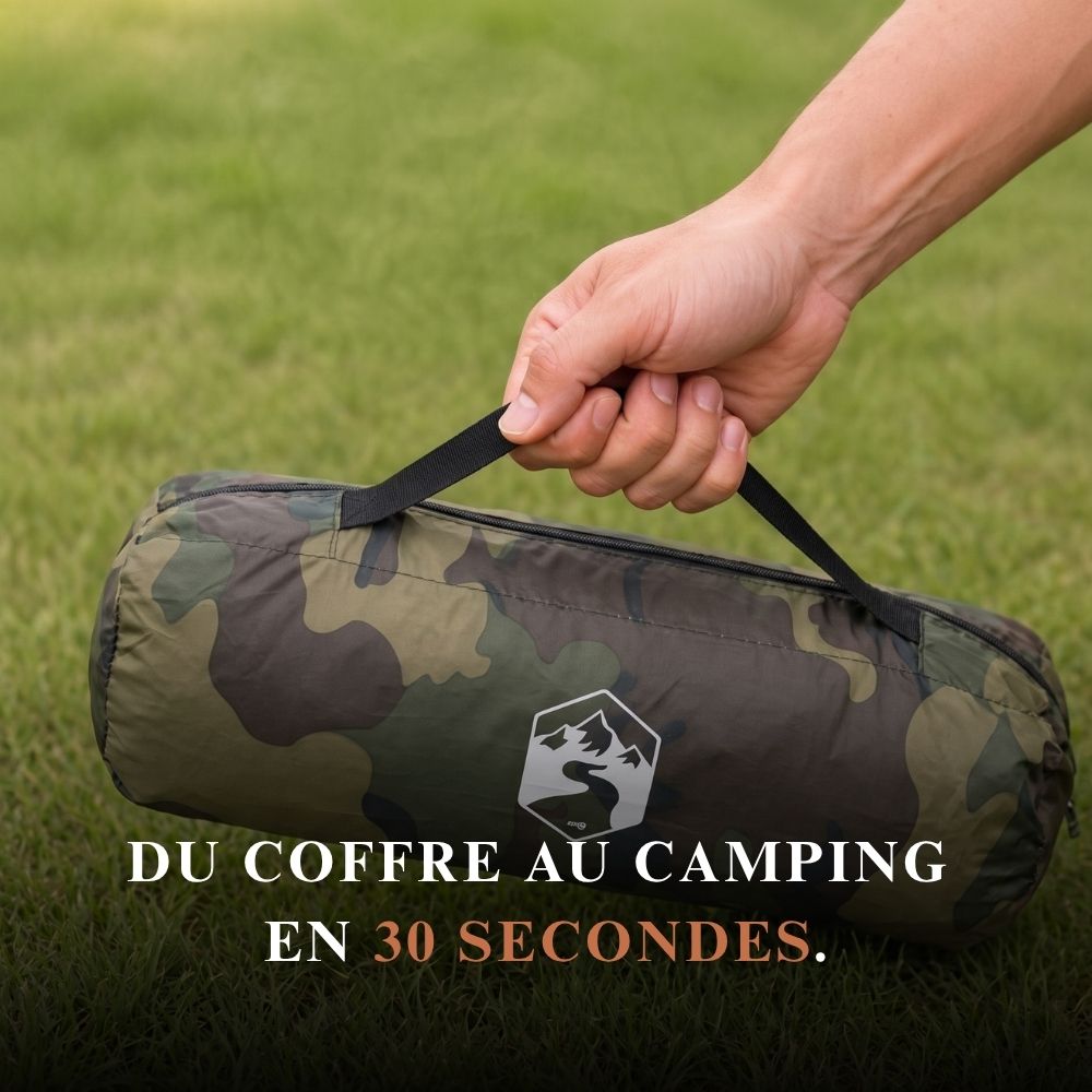 Tente de camping dôme 3 places camouflage