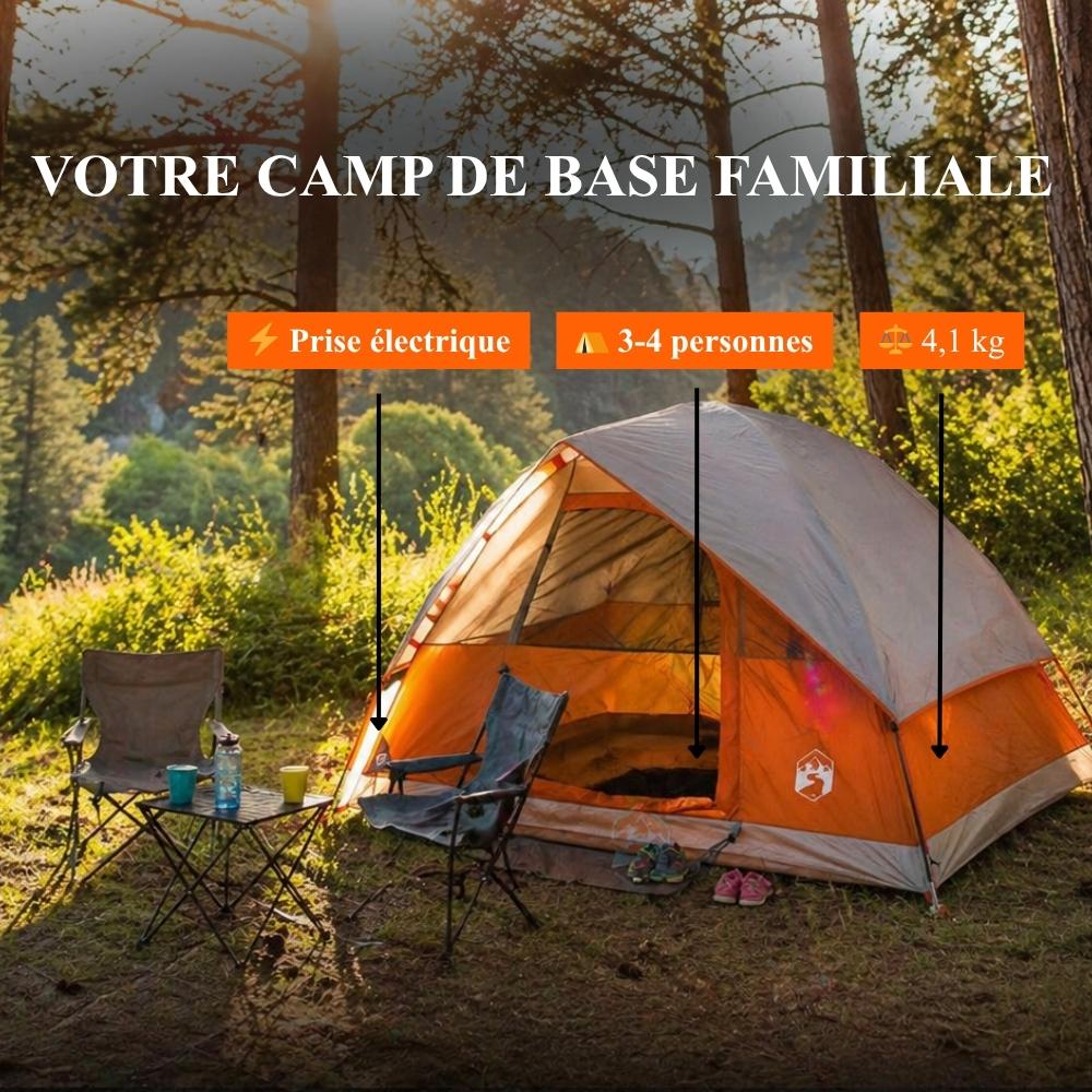 Tente de camping dôme 3 places imperméable
