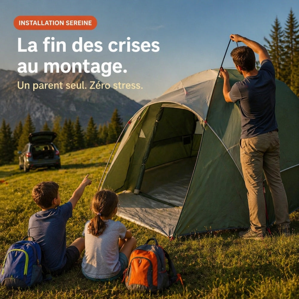 Tente de camping"cabine" 4 places