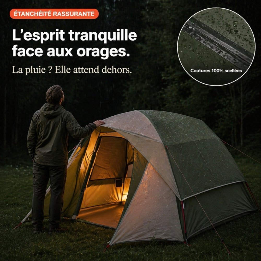 Tente de camping"cabine" 4 places