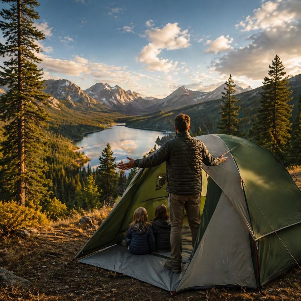 Tente de camping"cabine" 4 places