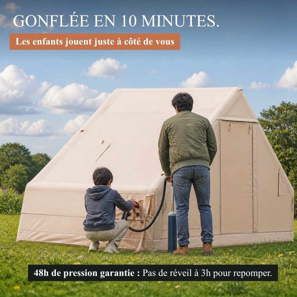 Tente camping familiale gonflable | L'Air Lodge