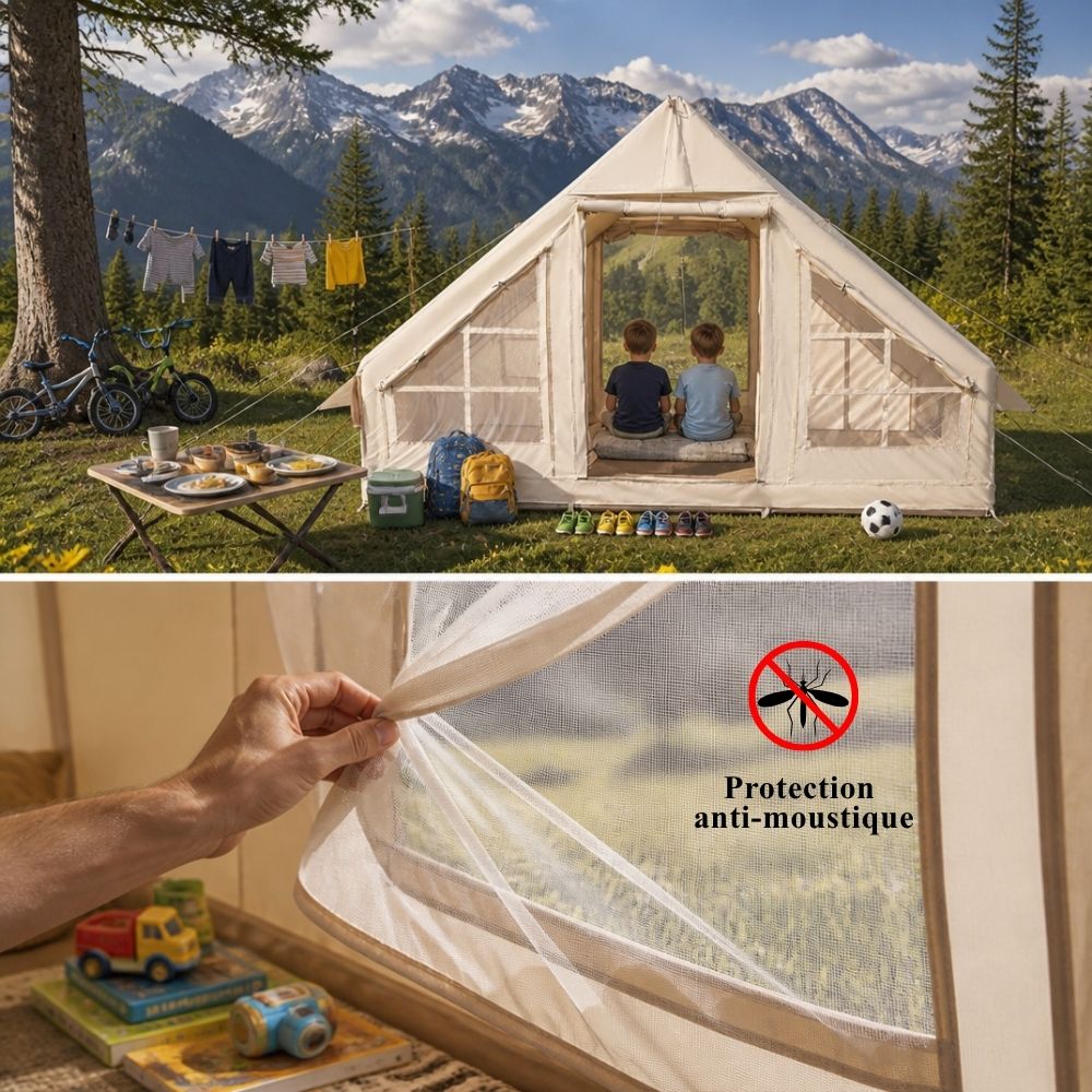 Tente camping familiale gonflable | L'Air Lodge