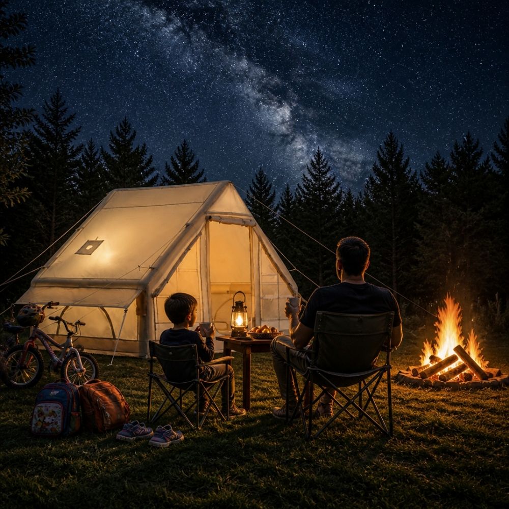 Tente camping familiale gonflable | L'Air Lodge