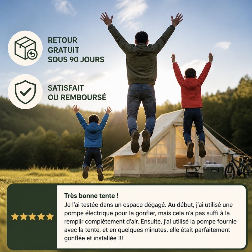 Tente camping familiale gonflable | L'Air Lodge