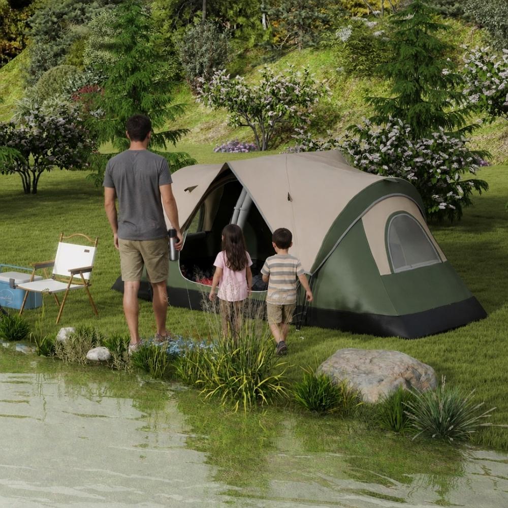Tente camping familiale 2 Chambres "Le Lodge Twin" | 6 à 8 Places