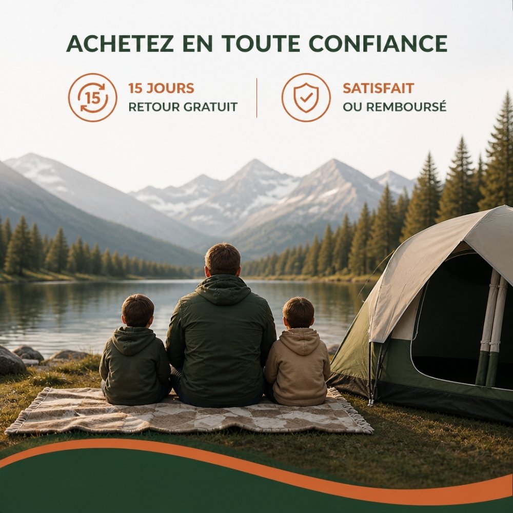 Tente camping familiale 2 Chambres "Le Lodge Twin" | 6 à 8 Places