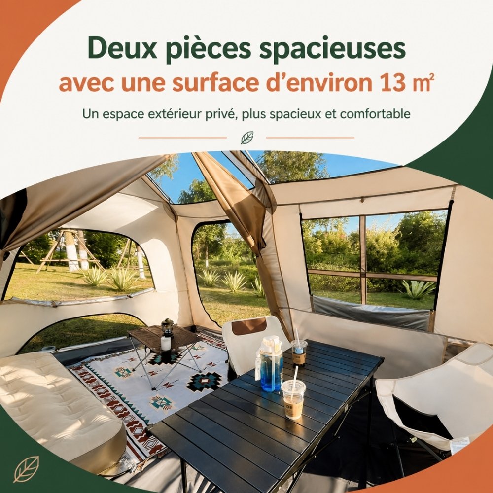 Tente camping familiale XXL | La Villa Express