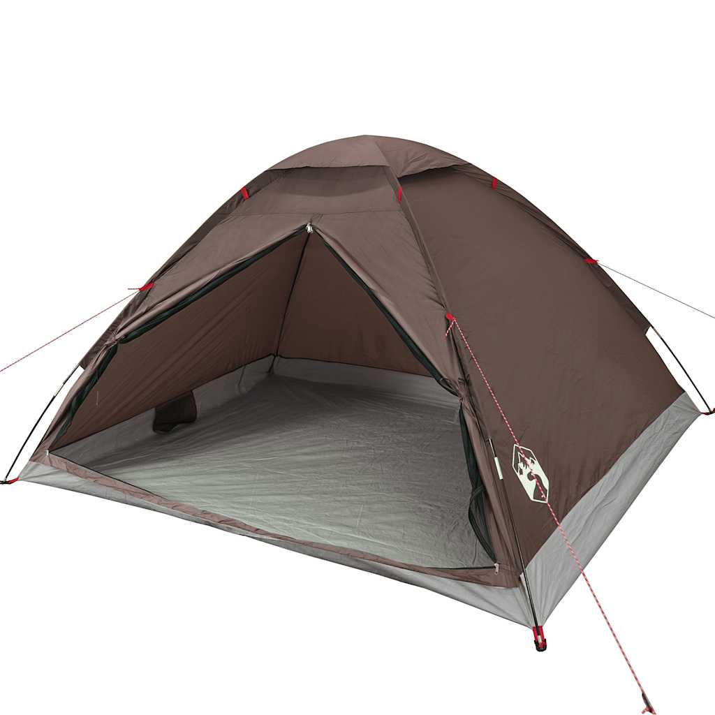Tente camping familiale 3-4 places | Le dôme marron