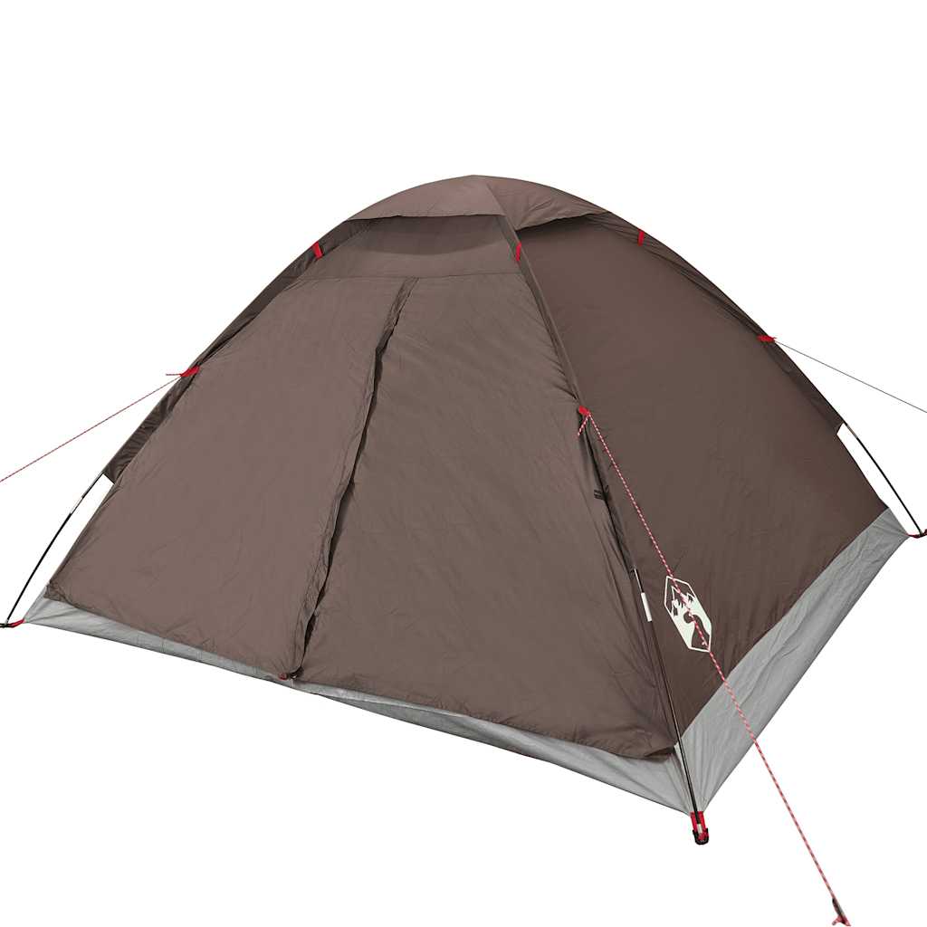 Tente camping familiale 3-4 places | Le dôme marron