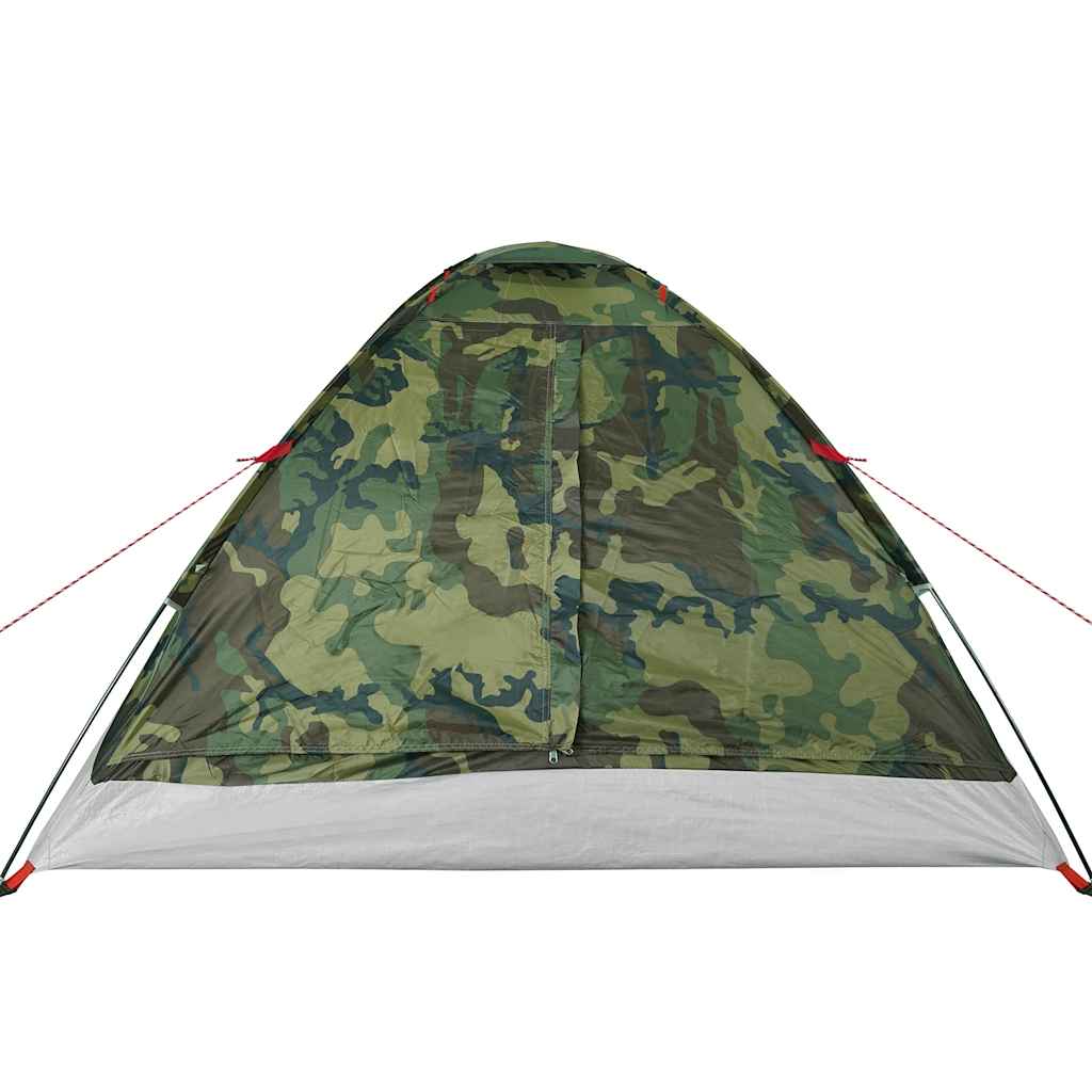 Tente de camping dôme 3 places camouflage