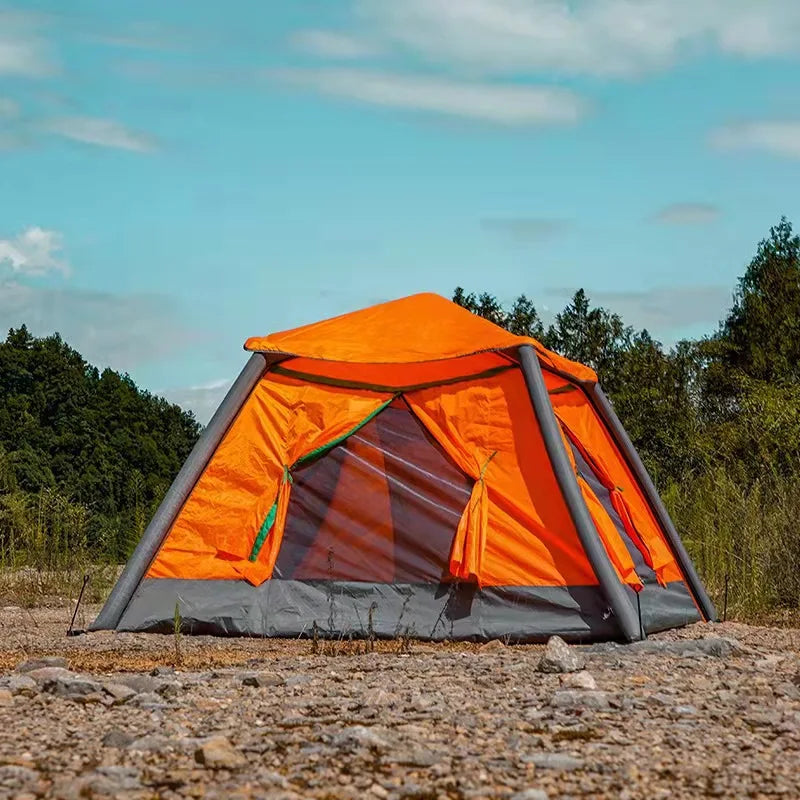 Tente de camping gonflable familiale 3 à 4 places